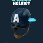Legacy of the Shield: High-Fidelity Captain America Tactical Helmet